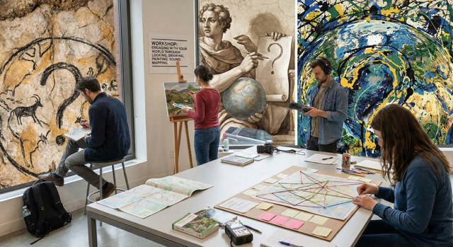 Being Human in a Hybrid World: A Generative Art Workshop