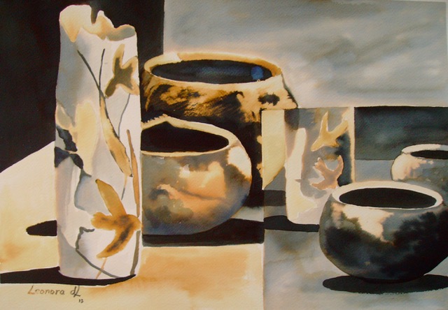 Still Life With a Twist: Ink & Bleach