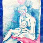 Mother & Child Life Painting
